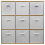 Charles Jacobs (9 White Drawers) Charles Jacobs Oak 9 Cube Open Book Shelf Storage 5