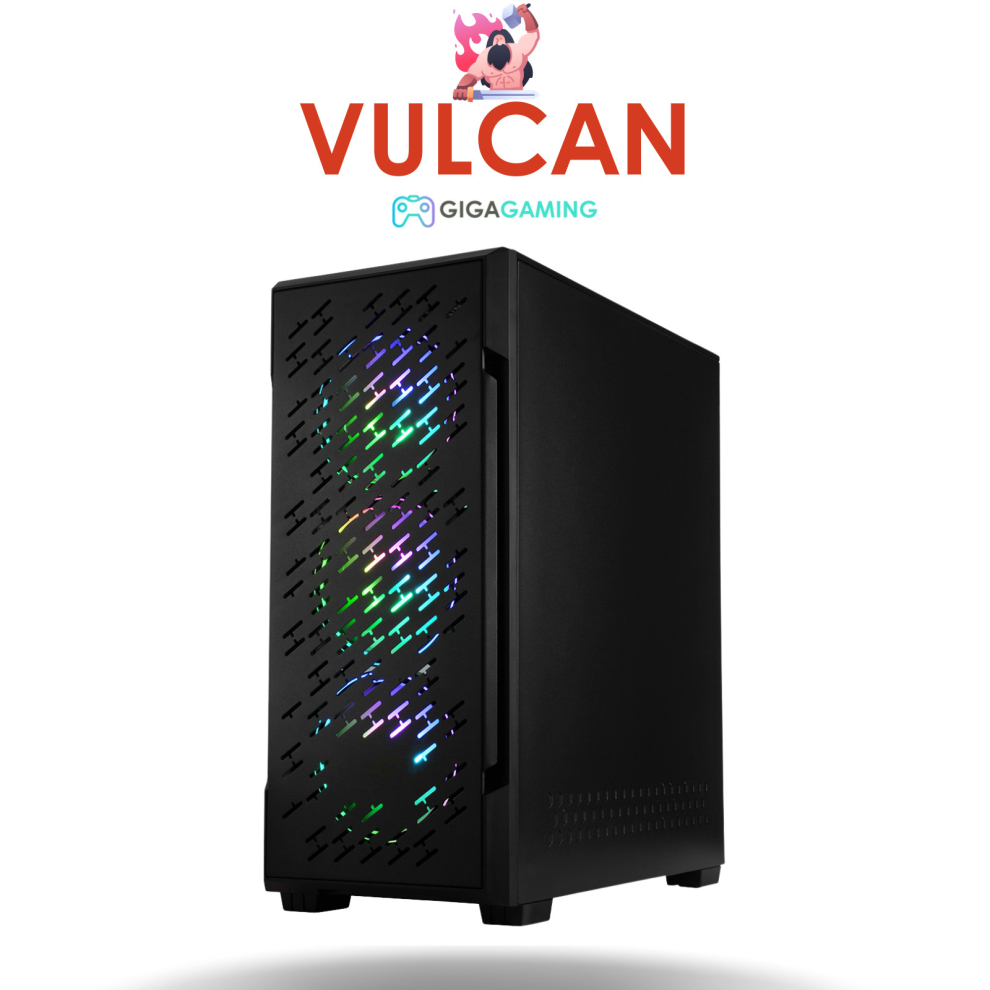 Vulcan Giga Gaming RGB PC Intel Core i5-2500 8GB DDR3 500GB SSD Windows 10 Home