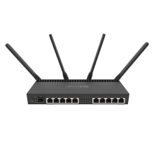 Mikrotik RB4011iGS+5HacQ2HnD-IN wireless router Gigabit Ethernet Dual-band (2.4 GHz / 5 GHz) Black