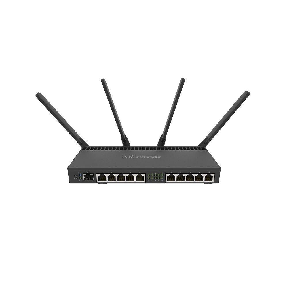 Mikrotik RB4011iGS+5HacQ2HnD-IN Dual-Band WLAN-Router (2,4 GHz / 5 GHz) Gigabit Ethernet Schwarz
