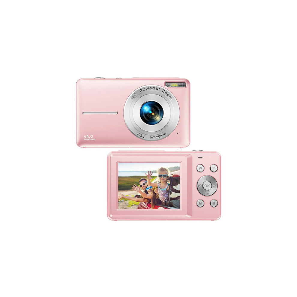 Girls Digital Camera FHD 1080P 44MP Vlogging Camera with 16X Digital Zoom Birthday Gift