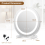 Casart Makeup Vanity Mirror 3 Color Dimmable LED Lighted Round Mirror with Smart Touch 2