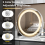 Casart Makeup Vanity Mirror 3 Color Dimmable LED Lighted Round Mirror with Smart Touch 4