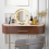 Casart Makeup Vanity Mirror 3 Color Dimmable LED Lighted Round Mirror with Smart Touch 9