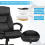 Costway Executive Office Chair 6 Point Massage 360° Swivels Adjustable High Back w/ Armrest 6