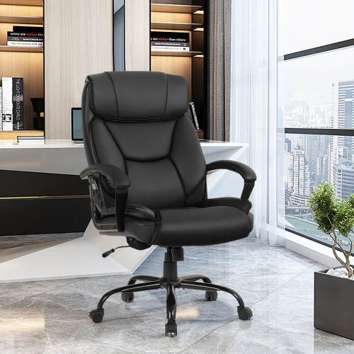 Costway Executive Office Chair 6 Point Massage 360° Swivels Adjustable High Back w/ Armrest