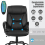 Costway Executive Office Chair 6 Point Massage 360° Swivels Adjustable High Back w/ Armrest 4