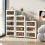 Casart 4 Pack Stackable Storage Cabinet Folding Home Organizer Lockable Wheels 78 Gal 8
