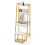 Casart 3 IN 1 Vanity Dressing Table Set Book Storage Shelf Ladder Desk Cushioned Stool 1