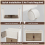 Casart 4 Pack Stackable Storage Cabinet Folding Home Organizer Lockable Wheels 78 Gal 2