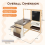 Costway Children's Art Easel & Drawing Table Bench Set Double-Sided Adjustable with Chalks 3