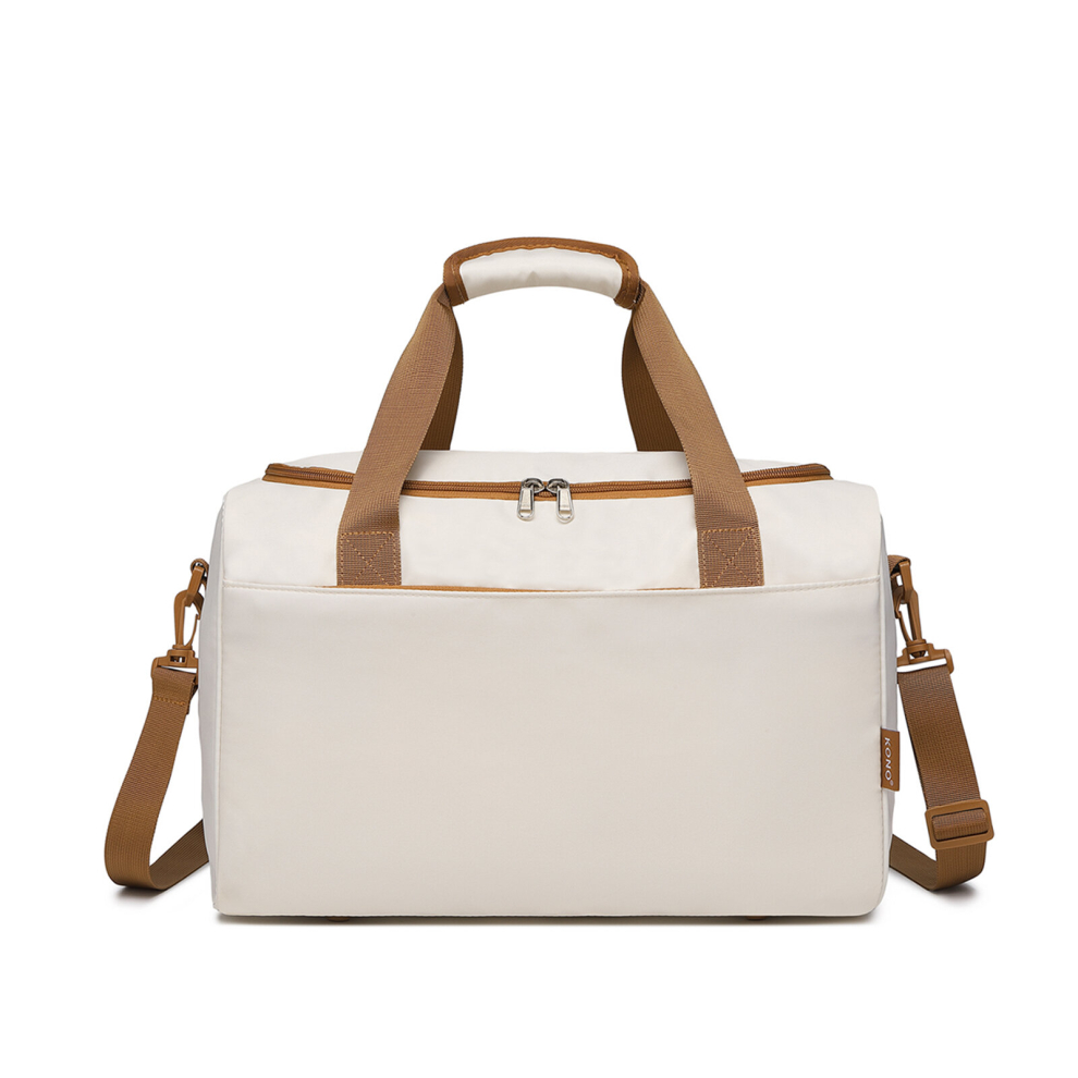 (Cream) KONO Spacious Travel Storage Bag Handbag