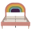 (135*190 cm) Upholstered Bed with Slatted Frame and Headboard 7