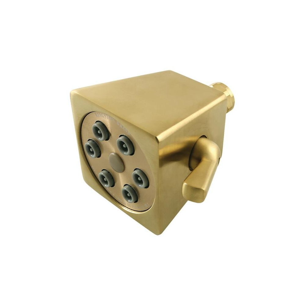 2.8 In. Monarch Brass Square Shower Head, Brushed Brass 780475808010