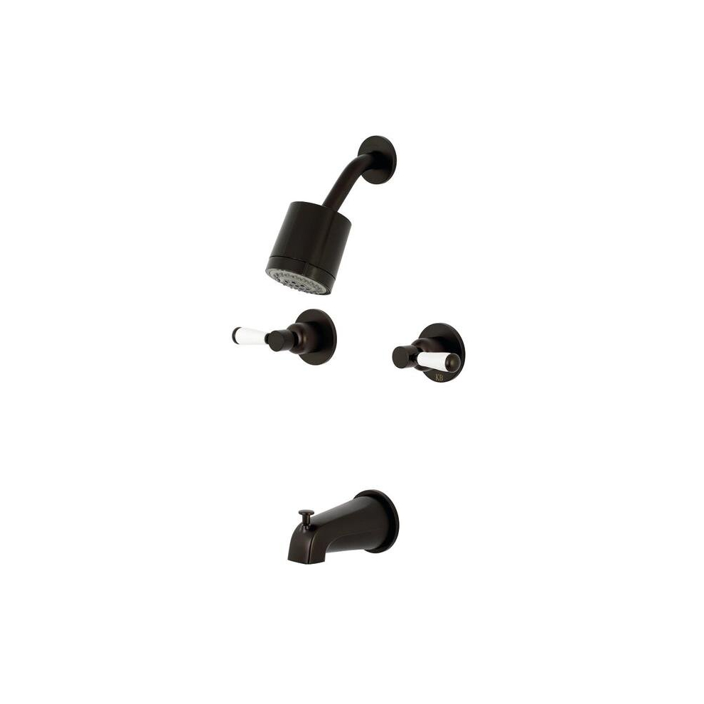 Paris Tub & Shower Faucet With 2 Handles, Oil Rubbed Bronze 780475787940