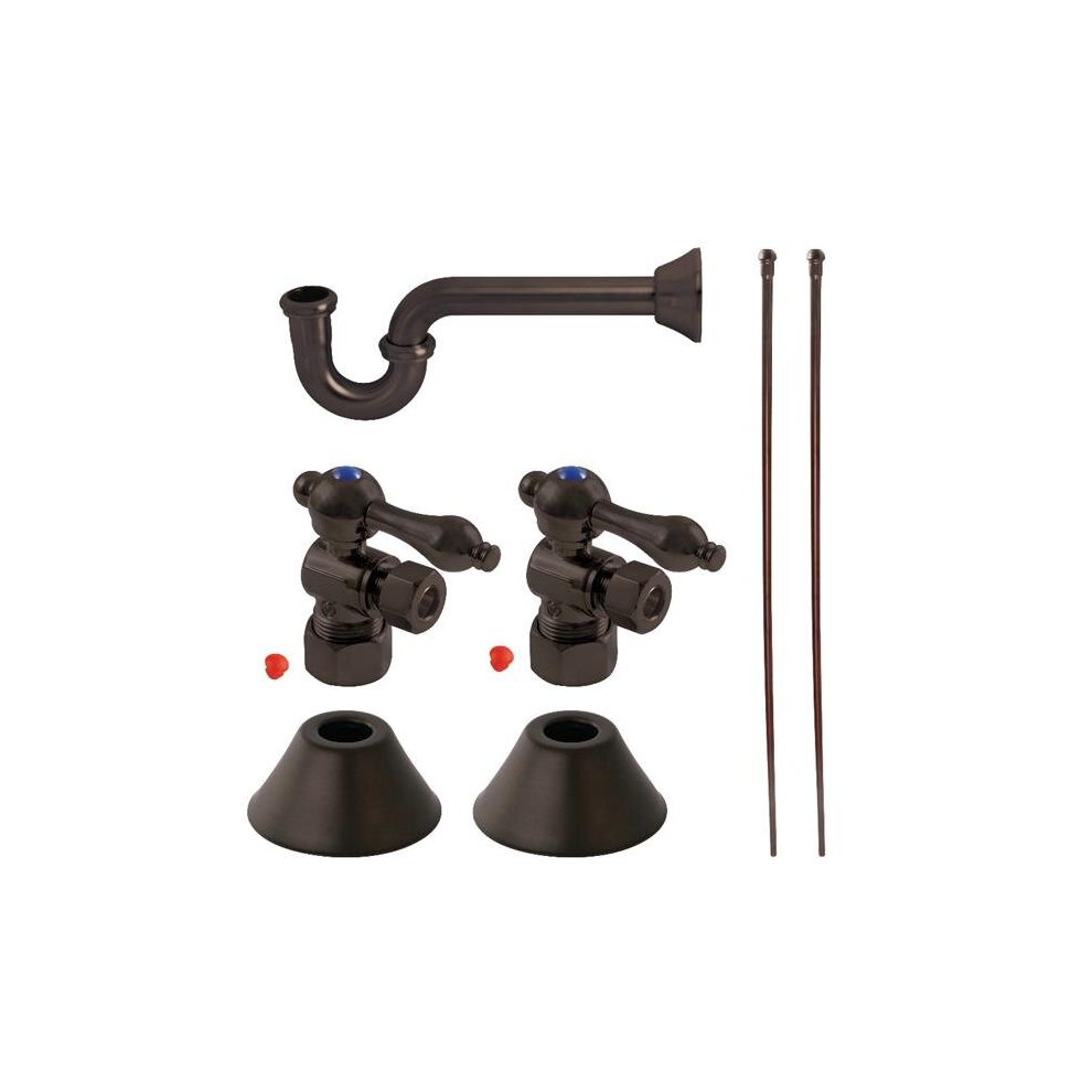 Traditional Plumbing Sink Trim Kit With P-Trap, Oil Rubbed Bronze 780475810532