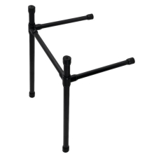 Dreyfuss Stainless Steel Console Sink Legs, Matte Black
