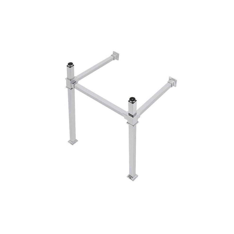 22 In. Monarch Stainless Steel Console Sink Legs, Polished Chrome 780475810778