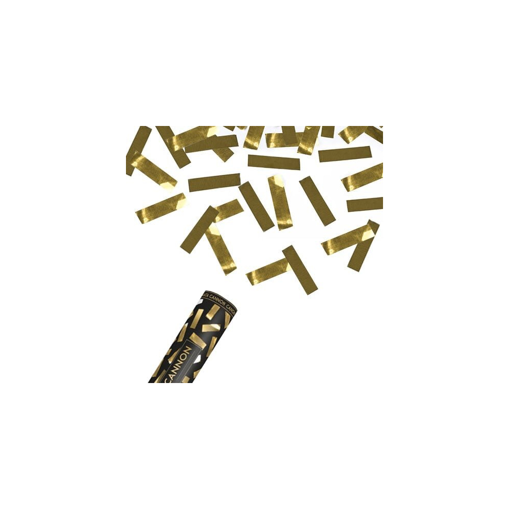 Gold Metallic Medium Confetti Cannon 40cm