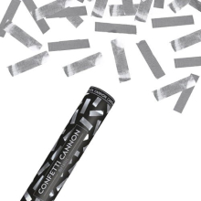 Silver Metallic Extra Large Confetti Cannon 80cm