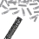 Silver Metallic Extra Large Confetti Cannon 80cm 1