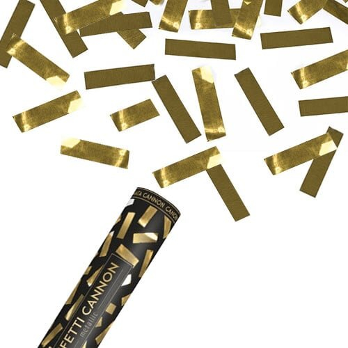 Gold Metallic Large Confetti Cannon 60cm