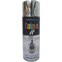 400ml Chrome Effect Spray Paint Aerosol - Auto Extreme Mirror Finish for Car, Van & Bike (Code 2700)