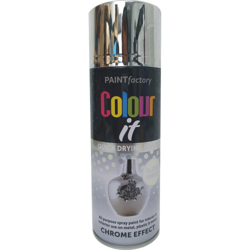 400ml Chrome Effect Spray Paint Aerosol - Auto Extreme Mirror Finish for Car, Van & Bike (Code 2700)