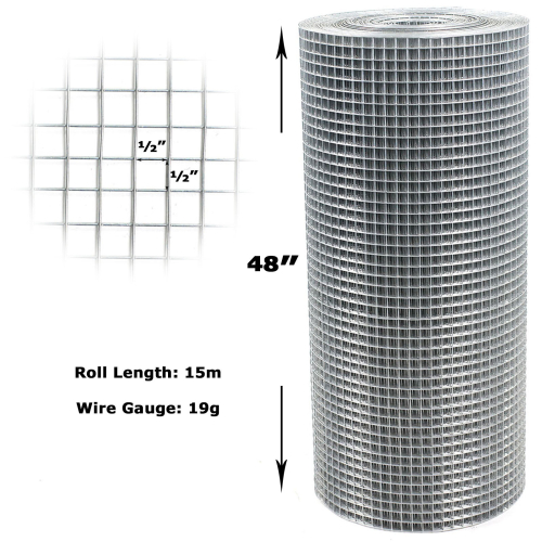 Actiasgear Welded Wire Mesh 1/2in Galvanised 19 Gauge 1