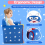 Costway Kids Sofa Children Armrest Upholstered Chair Cute Pattern Armchair Solid Frame 4