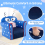 Costway Kids Sofa Children Armrest Upholstered Chair Cute Pattern Armchair Solid Frame 5