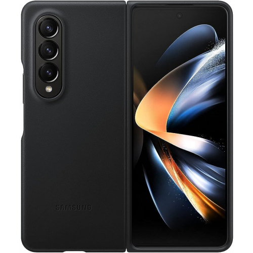 Samsung Samsung Galaxy Z Fold4 Leather Cover - Black 1