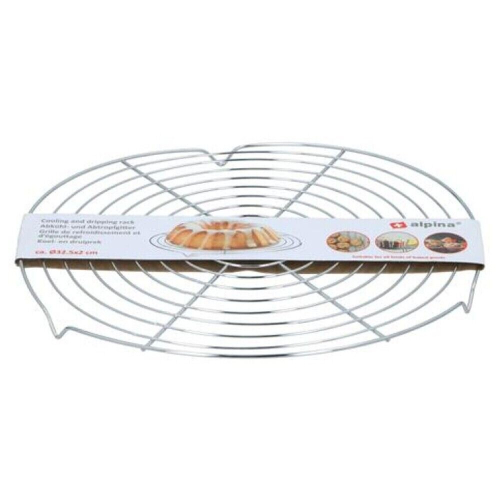 Alpina Cake Cooling Rack Round Baking Cookie Pastry Muffin Biscuits Drip Rack 1