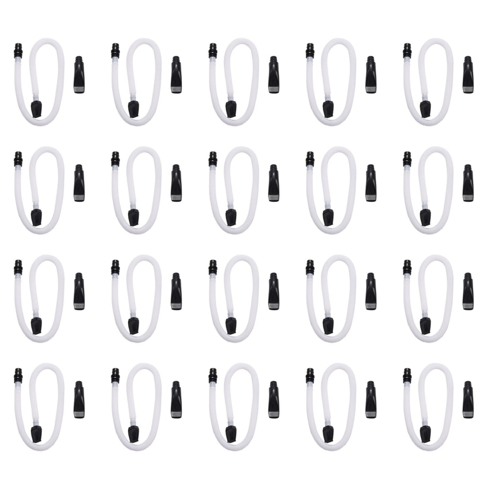Exogio 20X Flexible Tube Mouth Organ Pianica Mouthpiece Musical Instrument Accessories For 32 / 37 Key Melodica White