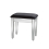 Birlea Mirrored Bedroom Dressing Table Stool Padded Black Velvet 7