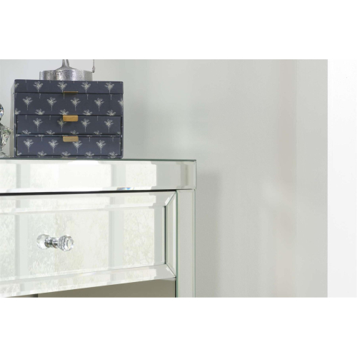 Birlea Mirrored Console Birlea Valencia 2 Drawer Bevelled Mirror Dressing Table 2
