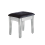Birlea Mirrored Bedroom Dressing Table Stool Padded Black Velvet 5
