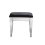 Birlea Mirrored Bedroom Dressing Table Stool Padded Black Velvet 6