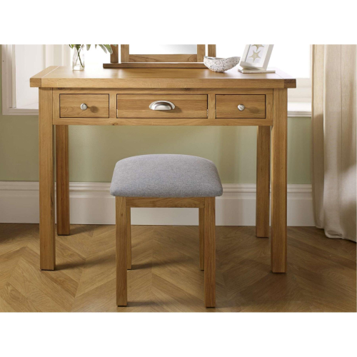 Birlea Oak Dressing table Stool Birlea Woburn Solid Wood Traditional 1
