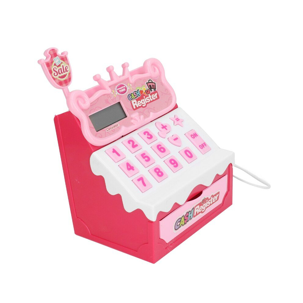 Cashier Toy Kids Cash Register Playset with Pretend Play Money Gift for