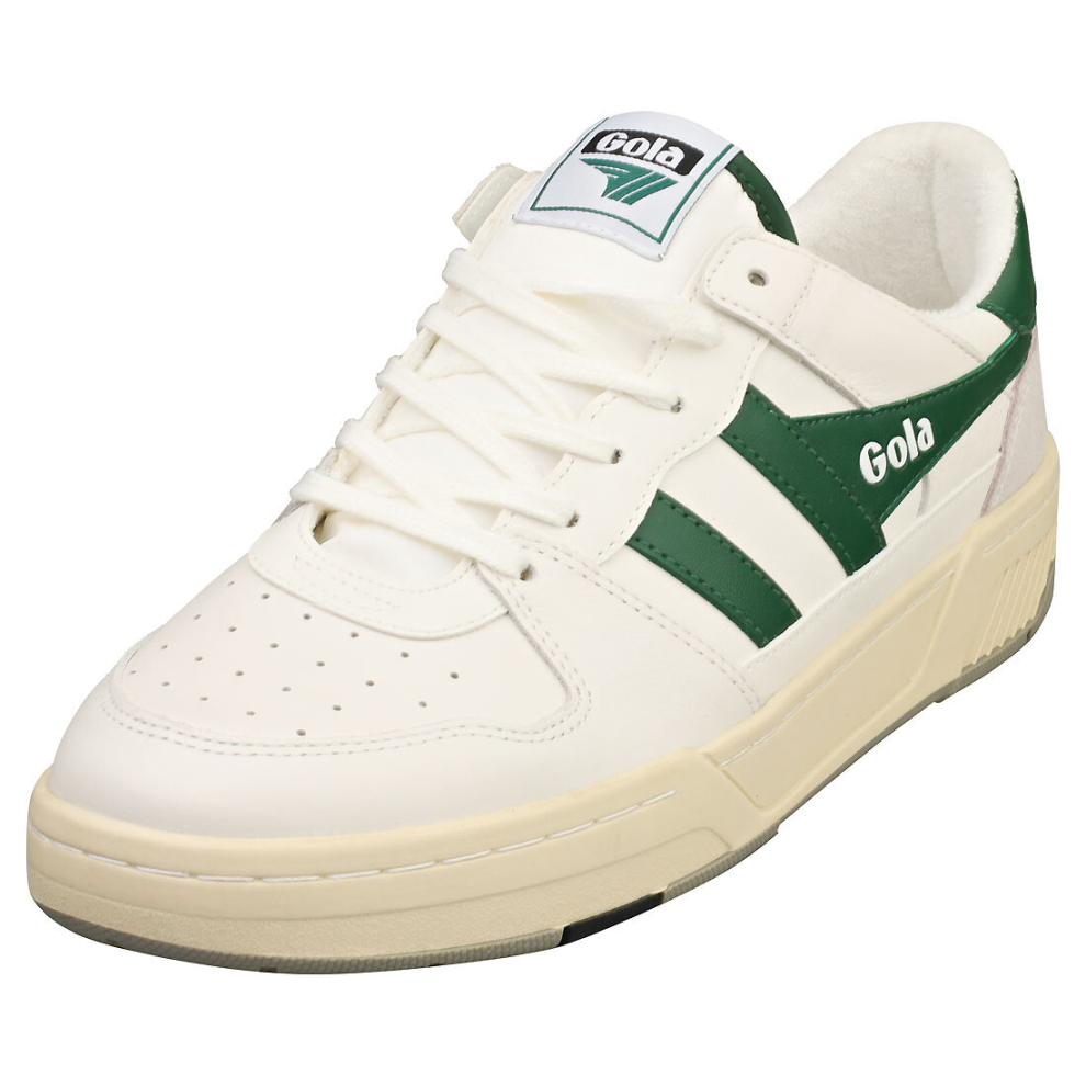 (9) Gola Allcourt Mens Casual Trainers in White Green