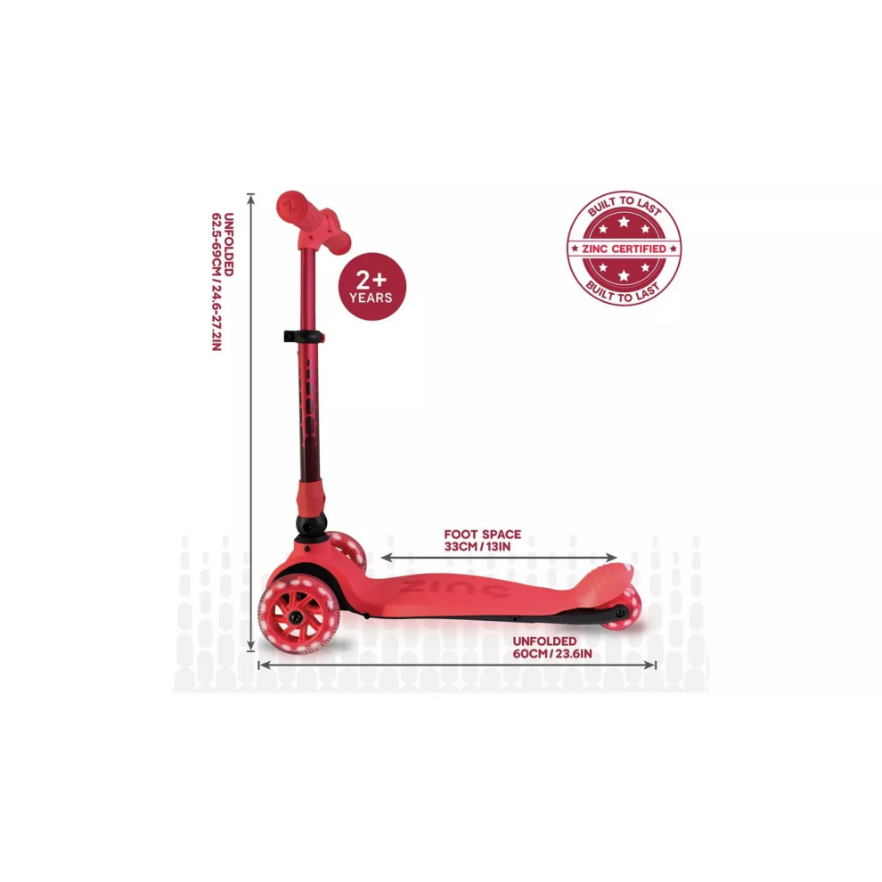 zinc-flyte-folding-tri-scooter---maple-red