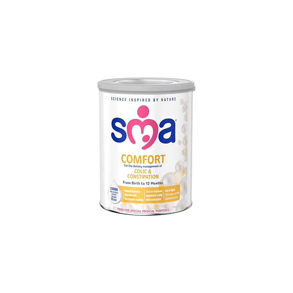 SMA Comfort Easy To Digest Baby Milk Powder Formula, From Birth, 800g (Pack of 1)