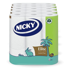 Nicky Elite Coconut 45 roll Toilet Tissue