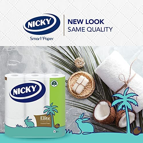 Nicky Nicky Elite Coconut 45 roll Toilet Tissue 2