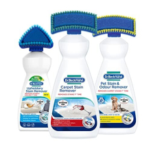 Dr. Beckmann Complete Cleaning Solution | Carpet Stain Remover 1 x 650 ml | Upholstery Stain Remover 1 x 400ml | Pet Stain & Odour Remover 1x650 ml