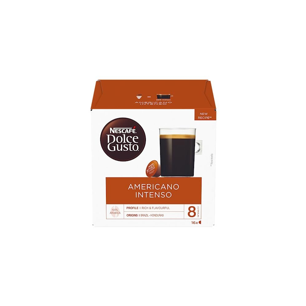 Nescafe Nescafé Dolce Gusto Americano Intenso (3X16's) – 48 Cups, Rich Coffee Shop Experience At Home