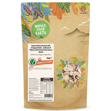 Wholefood Earth - Super Deluxe Muesli with Chopped Nuts - A Blend of Flakes with Dried Fruit, Nuts and Seeds 2 kg | GMO Free | Vegan | High Fibre