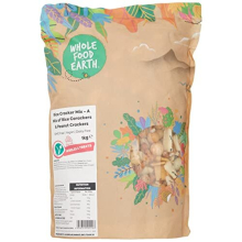 Wholefood Earth - Rice Cracker Mix - A Mix of Rice Carackers and Peanut Crackers 1 kg | GMO Free | Vegan | Dairy Free