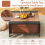 Casart 92cm Coffee Table w/Sliding Top Square Center Table Extendable Cocktail TeaTable 7
